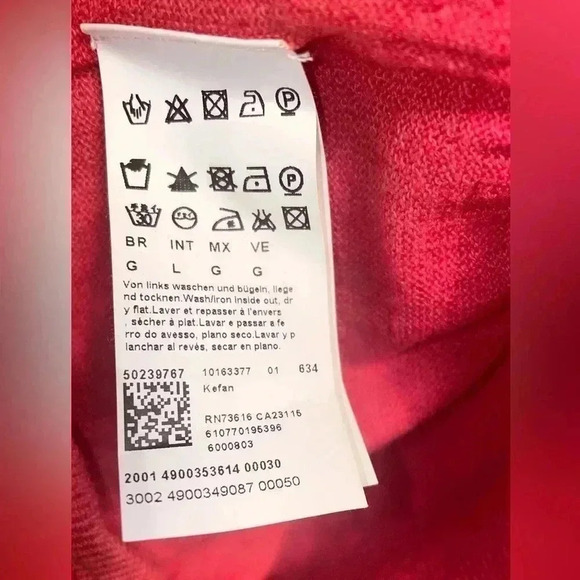 Vintage Boss Orange casual crew neck long sleeve 5 button light knit sweater  L - Picture 4 of 6